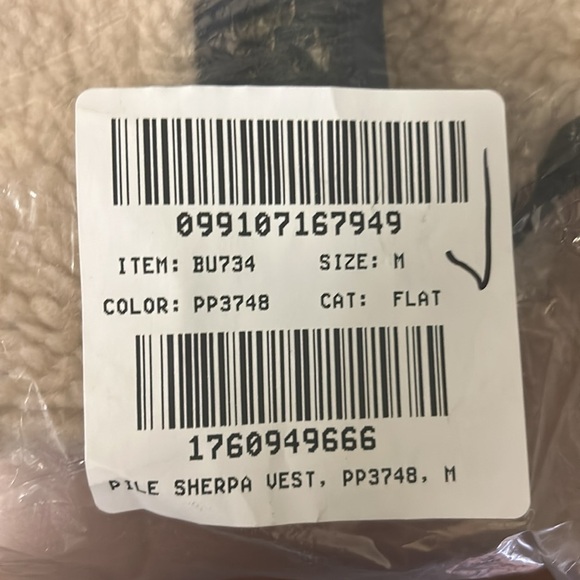 J Crew Nordic sherpa fleece vest BU734 - Picture 3 of 3